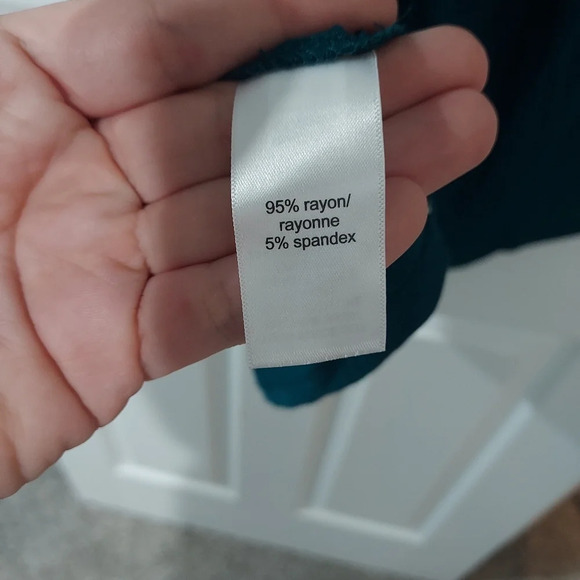 NWT Maurices Dark Teal Blue/Green Knot Racerback Tank Top in Size 2X - Picture 9 of 9